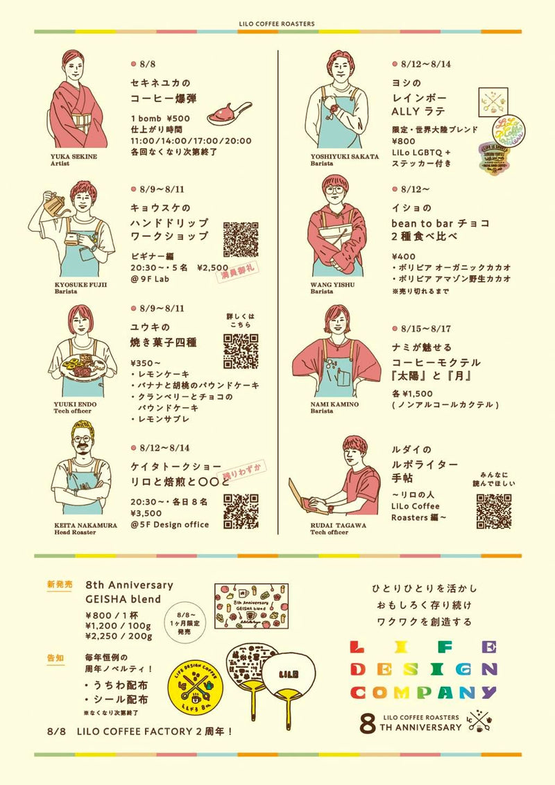 いよいよLiLo Coffee Roasters 周年期間が始まります(Click here!)