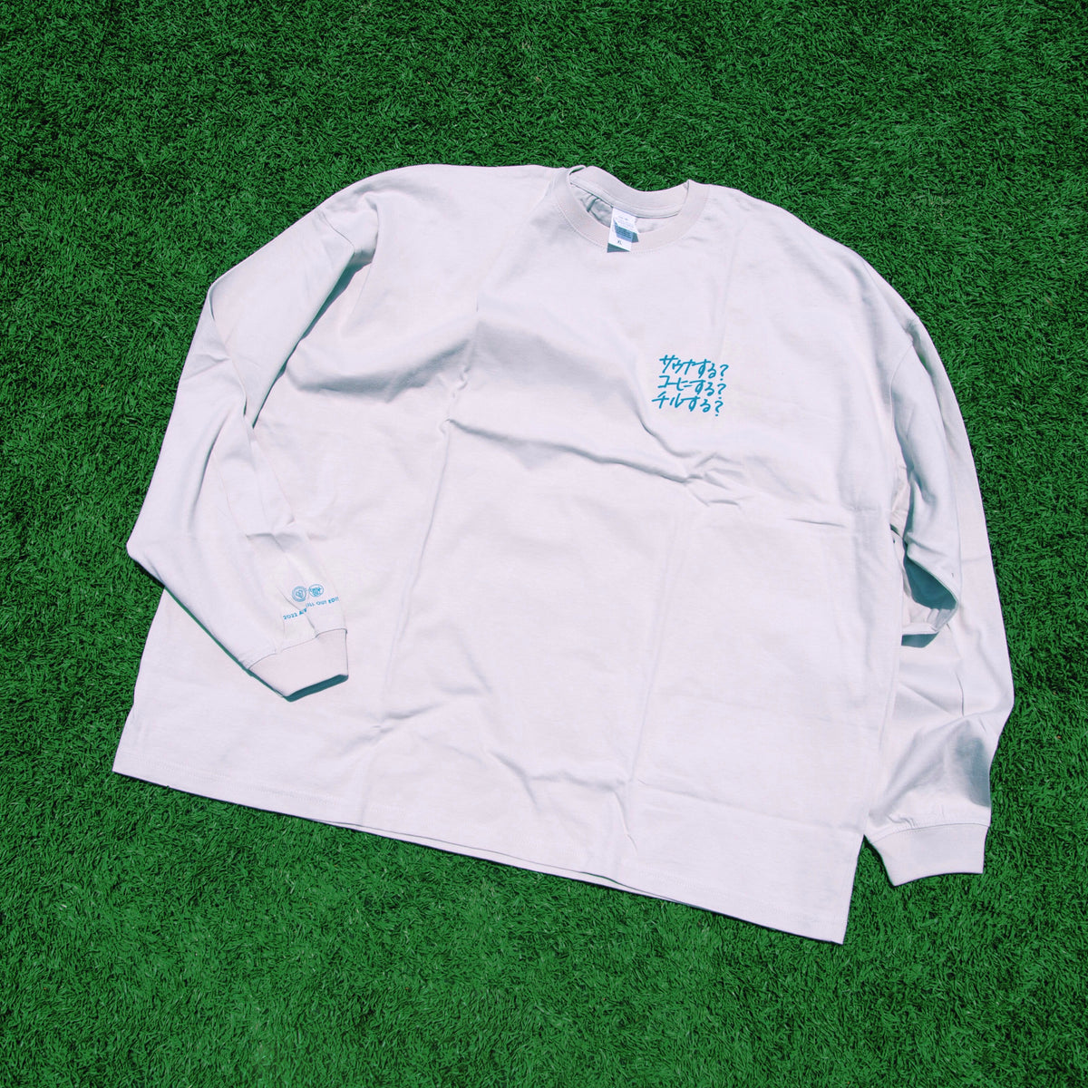 CHILL OUTモデル コーヒーサウナーズ ロングスリーブTシャツ GREY Limited edition