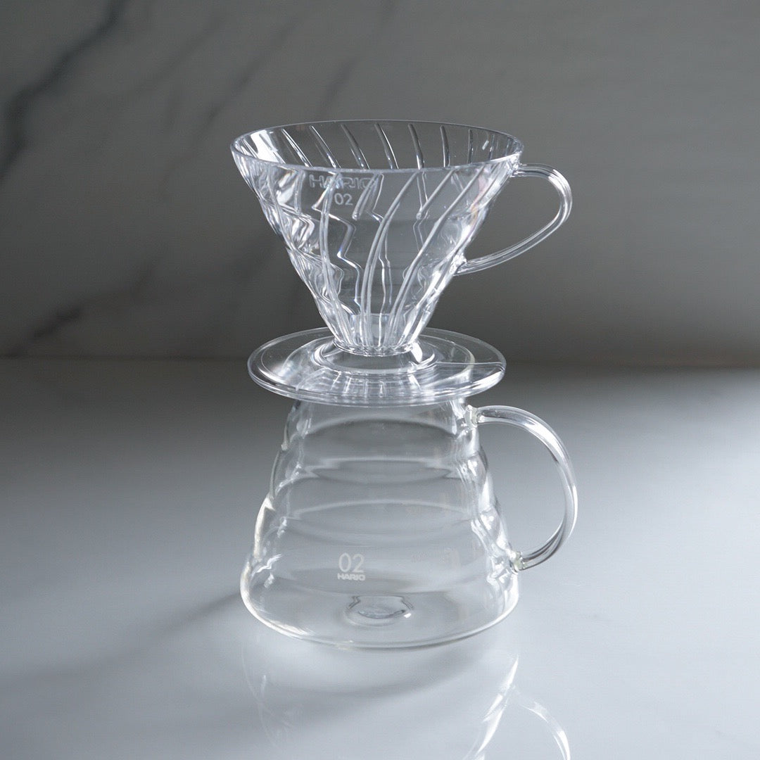 HARIO V60 DRIPPER 02 PLASTIC CLEAR