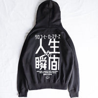 LCR Original Hoodie(back print 人生瞬間・Black)
