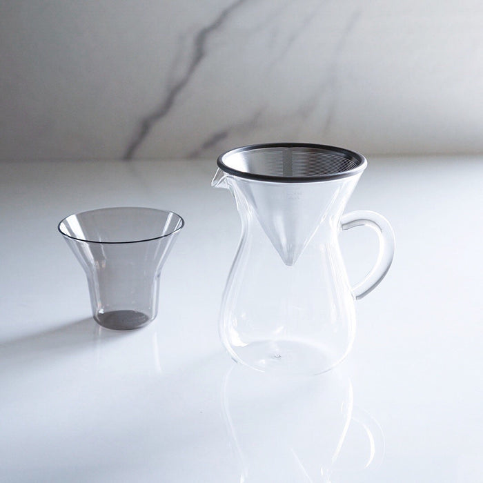 KINTO coffee carafe set 300ml stainless steel